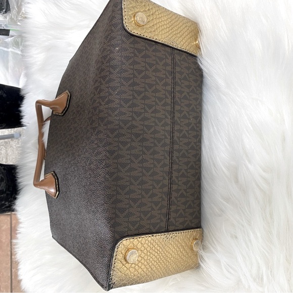 Michael Kors Studio Large Mercer Gold/Brown purse - Picture 14 of 16